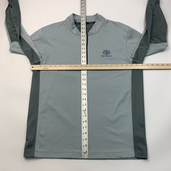 Nike Golf Cover Up Mens M Medium Gray Wool Tech Half Zip Long Sleeve Sweatshirt - Picture 6 of 10